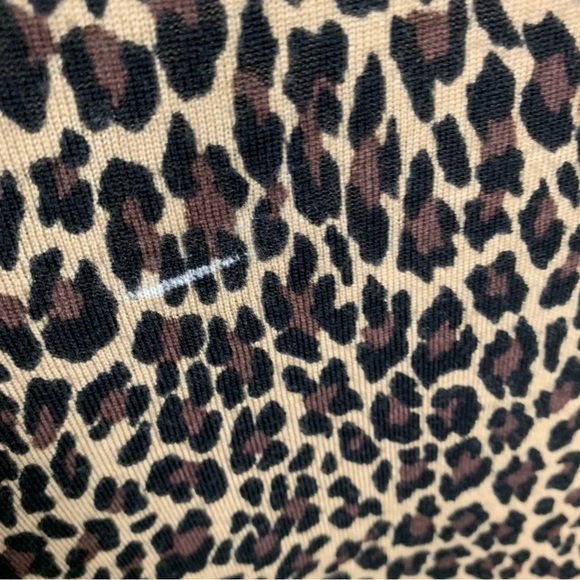J. CREW Merino Wool Teddy Leopard Print Sweater. - Picture 4 of 5
